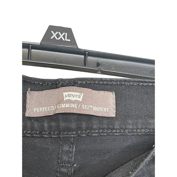 Levi's‎ 512 Women Jeans Perfectly Slimming Bootcut Leg Stretch Hi-Rise Black 31 - Picture 5 of 10
